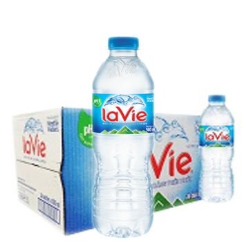 Nước suối LaVie 500ml, thùng nước LaVie 500ml (24 chai / thùng)